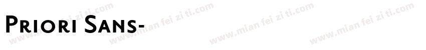 Priori Sans字体转换